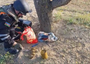 Saray qəsəbəsi ərazisindən sursatlar tapılaraq kənarlaşdırıldı-FHN(video)