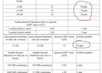 Azercell-dən “innovasiya”:  “AYLIQ”  adı ilə 28 GÜNLÜK internet təklif edir – Osman Gündüz