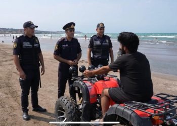 Polis çimərliklərdə profilaktik tədbirləri davam etdirir