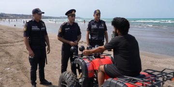 Polis çimərliklərdə profilaktik tədbirləri davam etdirir