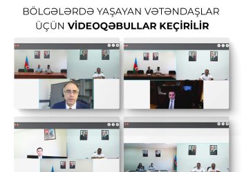 Ədliyyə Nazirliyi tərəfindən bölgələrdə yaşayan vətəndaşlar üçün videoqəbullar keçirilir
