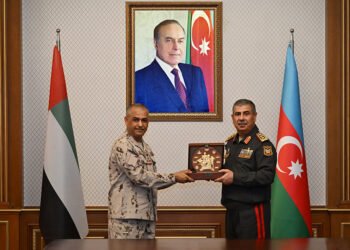 BƏƏ Xüsusi Əməliyyatlar Qüvvələrinin komandanı ölkəmizə səfər edib