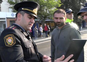 Bakıda piyadalar üçün dərs: Polis ölüm anlarını göstərdi