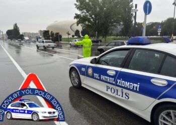 BDYPİ: Yağışlı hava yollarda diqqət, məsuliyyət və səbr tələb edir