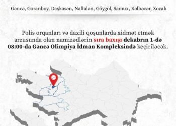Daxili işlər naziri Gəncədə vətəndaş qəbulu və sıra baxışı keçirəcək
