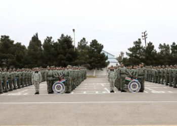 Ədliyyə Nazirliyinin Penitensiar xidmətinin Mühafizə alayında andiçmə mərasimi keçirilib(FOTOLAR)