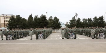 Ədliyyə Nazirliyinin Penitensiar xidmətinin Mühafizə alayında andiçmə mərasimi keçirilib(FOTOLAR)