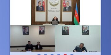 Ədliyyə Nazirliyinin rəhbər heyəti tərəfindən bölgələrdə yaşayan vətəndaşlar üçün videoqəbullar keçirilir