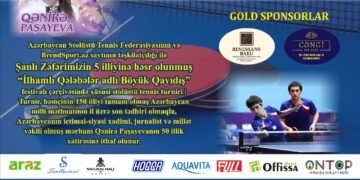 Zəfərimizin 5 illiyinə həsr olunmuş “İlhamlı Qələbələr adlı Böyük Qayıdış” festivalı çərçivəsində xüsusi stolüstü tennis turniri keçiriləcək