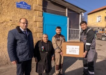 Daşkəsəndə şəhid ailələrinə bayram sovqatları təqdim edilib