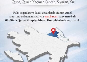 Daxili işlər naziri Qubada vətəndaş qəbulu və sıra baxışı keçirəcək