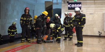 FHN metroda növbəti birgə təlim keçirib (FOTOLAR)