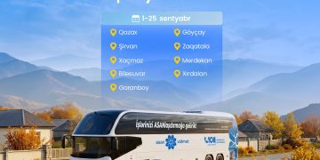 Sentyabrda Səyyar ASAN xidmətin fəaliyyət göstərəcəyi ünvanlar