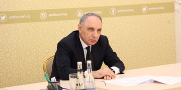 Baş Prokurorluqda şəhid olmuş prokurorluq əməkdaşlarının ailə üzvləri, veteranlar və Vətən müharibəsi iştirakçıları ilə görüş keçirilib