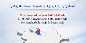 Daxili işlər naziri Şəkidə vətəndaş qəbulu və sıra baxışı keçirəcək